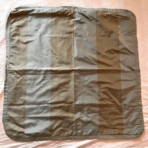 NEW Handmade Silk Taffeta Custom Pillow Covers Neutral Stripe 24” Modern Sleek